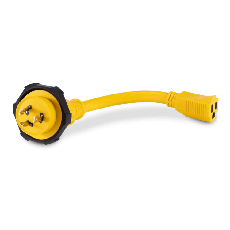 Pigtail Adapter, 30A 125V (L5-30P)
Male to 15A 125V (5-15R) Female - Image 4